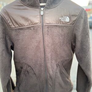 The North Face Brown Fleece Zip-Up Jacket